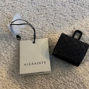 All saints AirPod pro  case black snake unused NWT